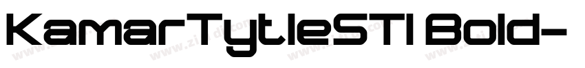 KamarTytleST1 Bold字体转换